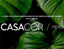 Tablet Screenshot of casacorperu.com